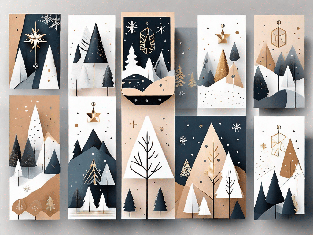 A variety of unique and creatively designed advent calendars