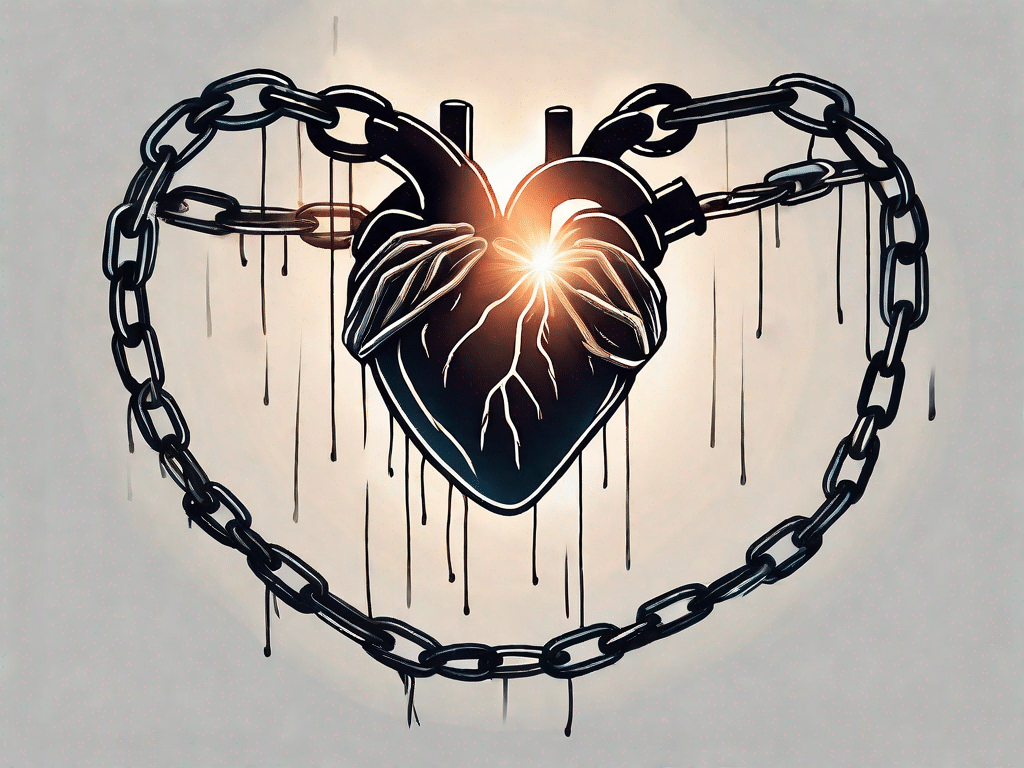 A heart breaking free from chains