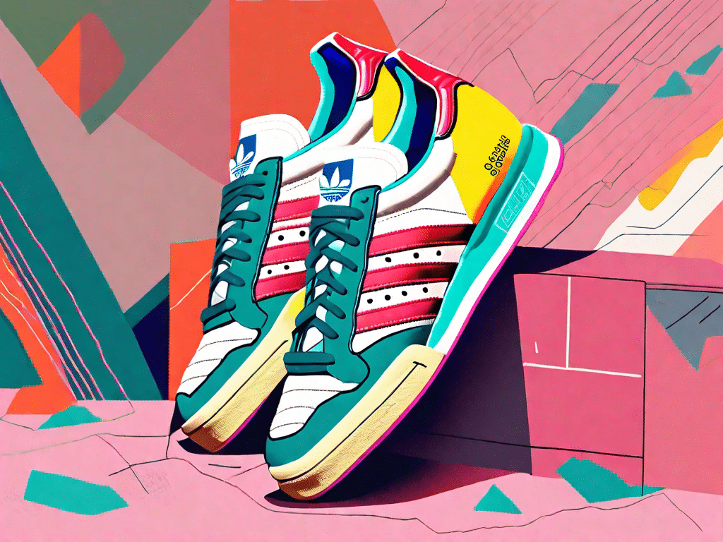 A pair of adidas retro sneakers