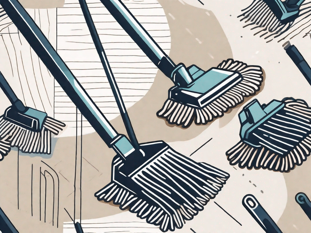 Several top-rated floor mops with different designs and features