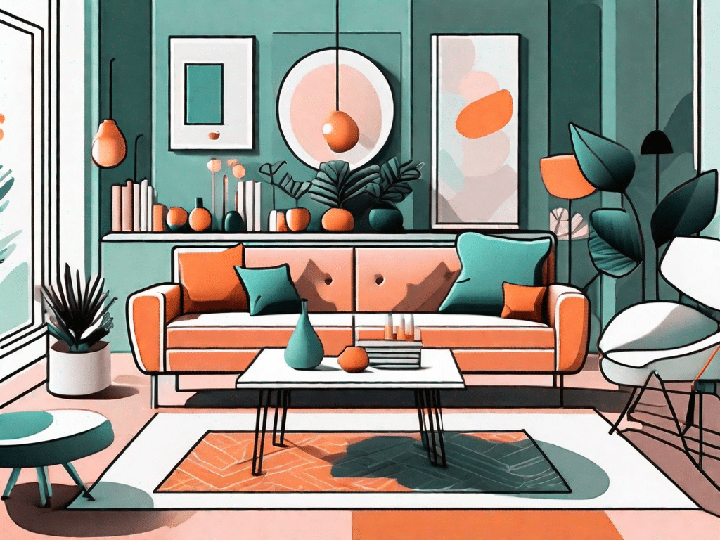 A stylishly redesigned living room