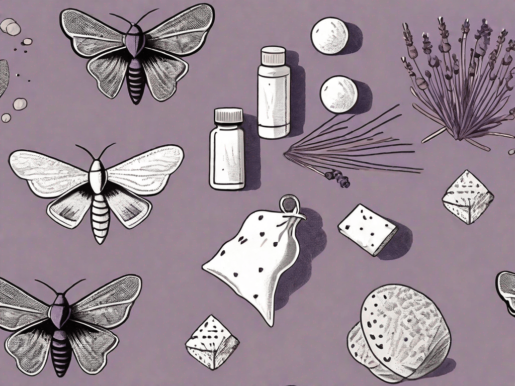 Various moth repellent methods such as mothballs