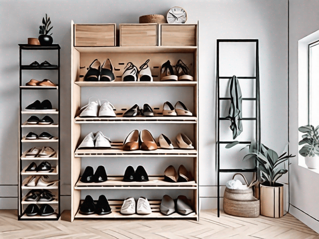Six different creative diy shoe storage ideas